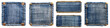© PNG transparent - Grunge distressed denim patch isolated on transparent background PNG file