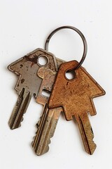 Wall Mural - A pair of keys resting on top of one another, possibly in a decorative or symbolic context