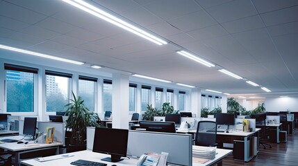 Wall Mural - soft office led lighting