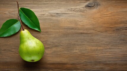 Sticker - wooden agriculture pear background