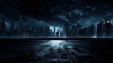 Poster - urban dark city background