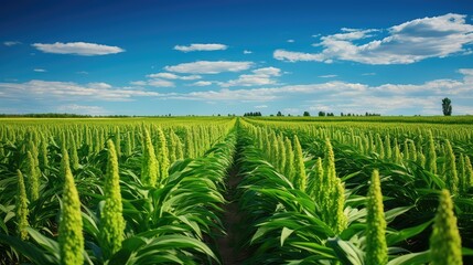 Canvas Print - agriculture sorghum crop farm