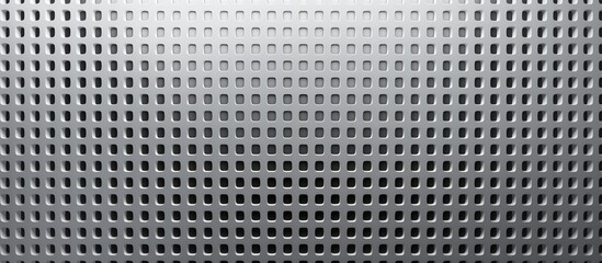 Grey stainless Metal background pattern. Metal grid texture banner