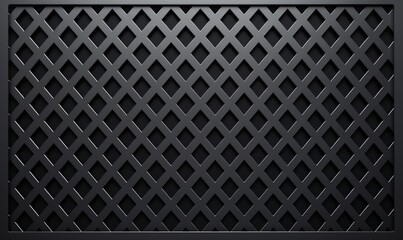 Black Metal background pattern. Metal grid texture banner