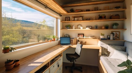 Sticker - efficient tiny house interior