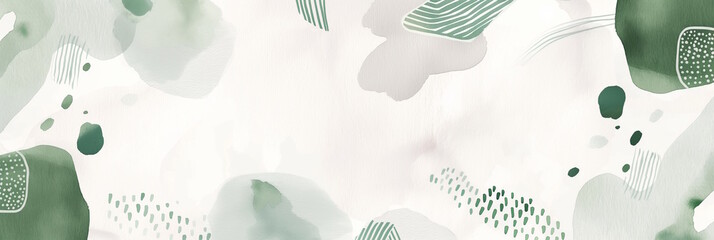 Wall Mural - Green and beige abstract background. Concept of nature, tranquility, and Earth Day