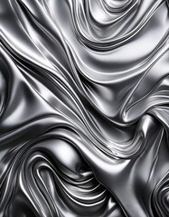 Wall Mural -  Liquid metallic texture 