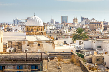 Wall Mural - Aerial view of Tunis, Tunisia