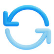 © sonisokell - PNG 3D Refresh icon isolated on a white background