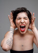 © Felix Chacon/Stocksy - Model Screaming Expression