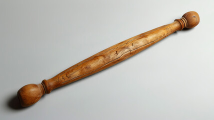 A tool used for flattening dough or pastry. It is a long, cylindrical object with a handle at each end.