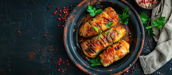 Wall Mural - Delicious Stuffed Cabbage Rolls
