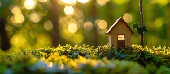 Wall Mural - A Tiny House in the Woods