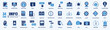 © stockgood - Vector set of information line icons. Contains icons instruction, privacy policy, info center, manual, rule, guide, reference, help and more.