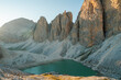 © Anna Tsukanova/Stocksy - Mountain lake on high altitude in Dolomites