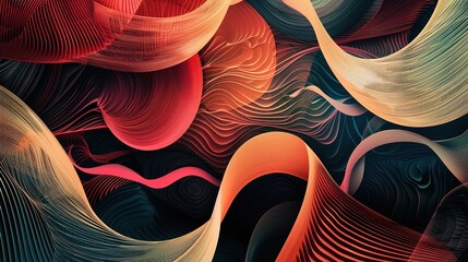 Layered Abstract Background for Enhanced Virtual Shopping Experiences