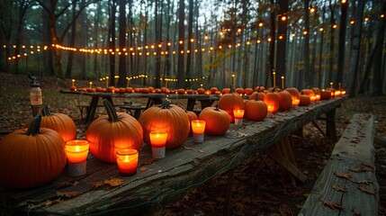 Wall Mural - Autumnal Feast in the Woods