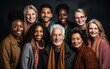 © imagineRbc - A group of diverse people of different ages, ethnicities, and genders pose for a portrait. They are smiling and looking at the camera