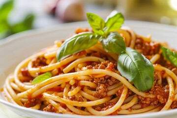 Poster - Picture of spaghetti with meat sauce