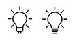 © Oliviart - Lamp icon vector isolated on white background. Light bulb icon vector. Idea vector icon