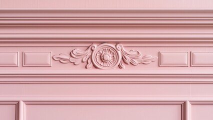 Wall Mural - Classic interior wall with mouldings