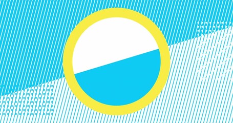 Wall Mural - bright geometric transition or intro. geometric background that could be used as transition. loop mo