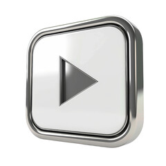 Wall Mural - chrome play button