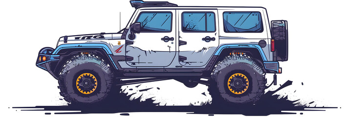 Sticker - track car, off road car