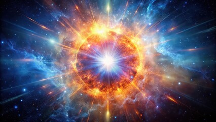 Wall Mural - supernova explosion in deep space , astronomy, galaxy, stars, cosmic, energy, explosion, celestial, 
