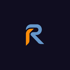 letter R modern professional logo vector illustration template design