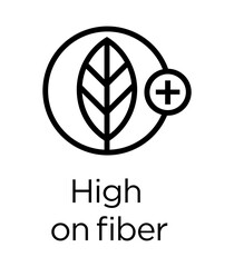 Wall Mural - High on Fiber line icon