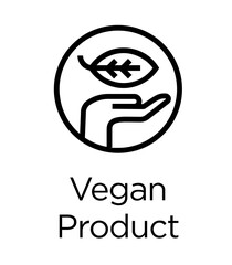 Wall Mural - Vegan products line icon