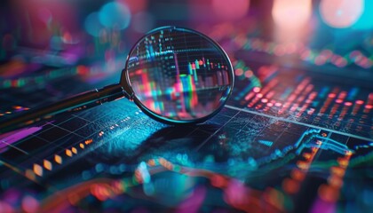 Business audit stock financial finance management on analysis data strategy with graph accounting marketing or report chart economy investment research profit concept