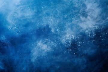 Sticker - Abstract Ethereal Smoke and Particles in Blue Hues