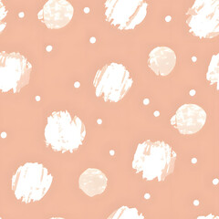 Poster - Seamless repeating pattern dots peach