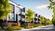 © CStock - Row of modern townhouses with balconies,