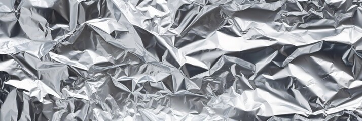 Wall Mural - Crumpled Aluminum Foil Texture