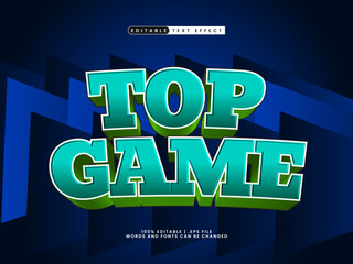 Wall Mural - top game editable text effect in game and kids text style