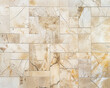 © Pink Rose - Soft Elegance: Crema Marfil Marble Tile Installation - Alternating Pattern, High Resolution - Perfect for Warm Designs