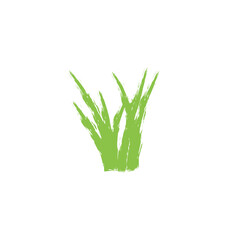 Wall Mural - grunge green grass brush