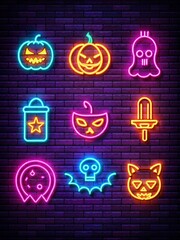 set of halloween icons