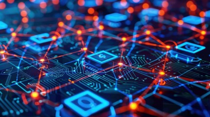 Data science, AI and cloud data concept. Computer programmer.