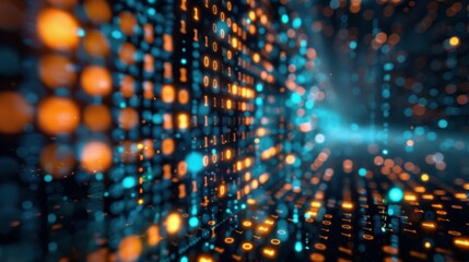 Data science, AI and cloud data concept. Computer programmer.
