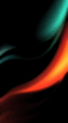 Wall Mural - dark green to bright orange to red abstract curvy grainy texture gradient background wallpaper