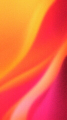Wall Mural - golden yellow to orange to deep pink abstract curvy grainy texture gradient background wallpaper
