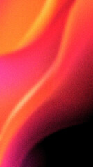 Wall Mural - golden yellow to orange to deep pink abstract curvy grainy texture gradient background wallpaper
