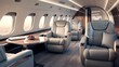 © vectorwin - entertainment blurred business jet interior