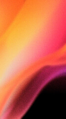 Wall Mural - orange to golden yellow to pink abstract curvy grainy texture gradient background wallpaper