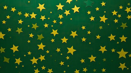 Sticker - background yellow star pattern