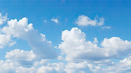 Canvas Print - clear clouds and blue sky